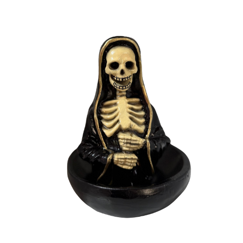 Porta Incienso de Esqueleto con Capucha